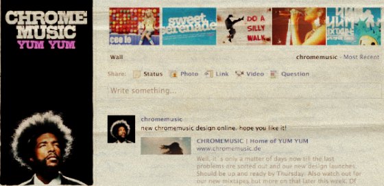 chromemusic facebook page